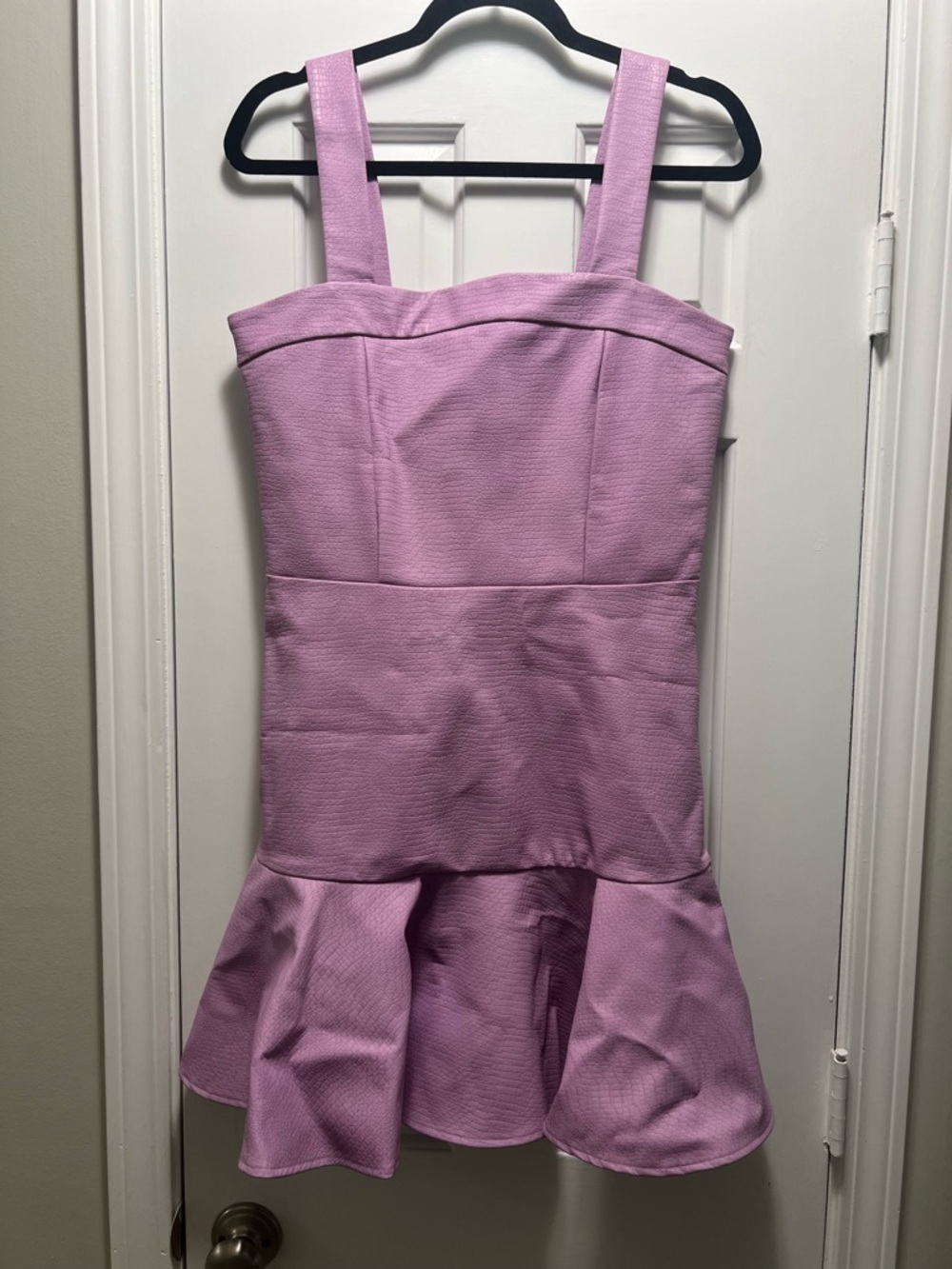 New Sincerely Ours Lilac Textured Mini Dress Alligator